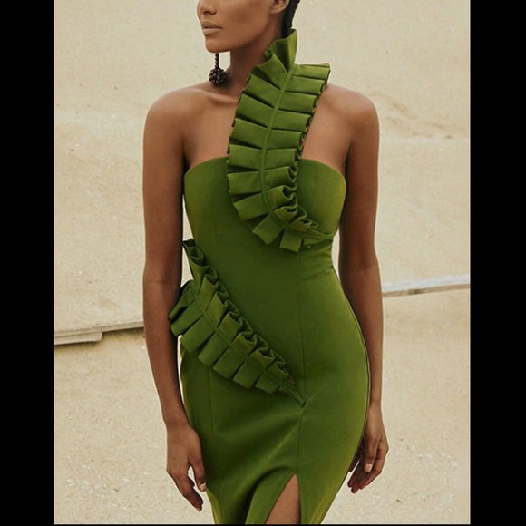 Green Bandage Dress - Picture 2 of 6